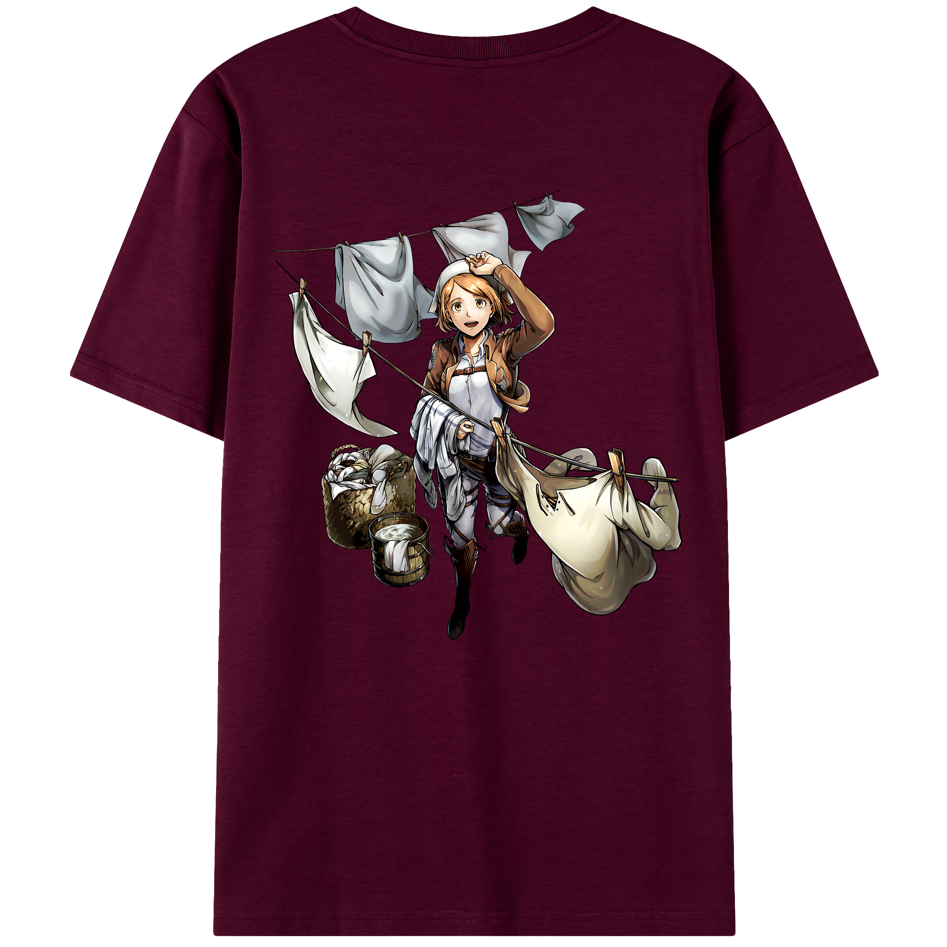 （画像用） 進撃の巨人 ペトラ·ラル Attack on Titan Petra Rall レディース半袖Tシャツ(バックプリント)